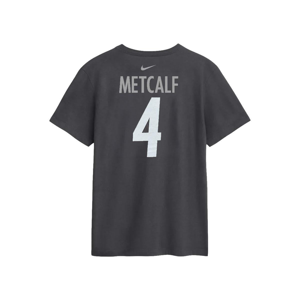 Youth DK Metcalf #4 Pittsburgh Steelers Nike Anthracite Name & Number Tee