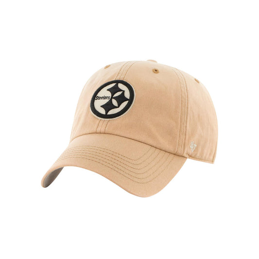 Pittsburgh Steelers '47 Khaki Dusted Relaxed Franchise Fitted Hat