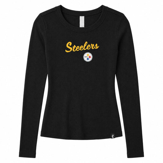 Pittsburgh Steelers Womens Ribbed Certo Long Sleeve