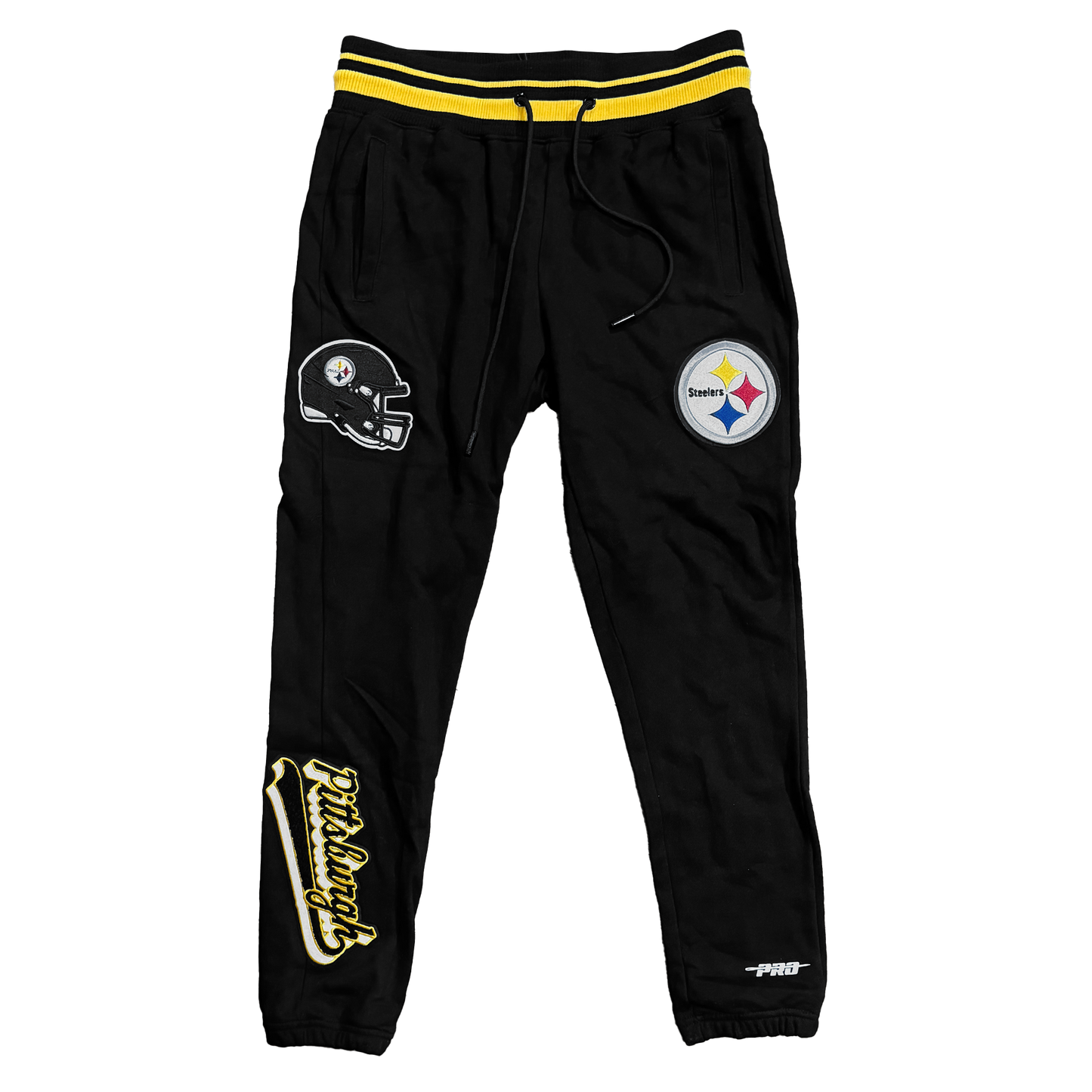 Pro Standard Premium Heavyweight Steelers Black Joggers