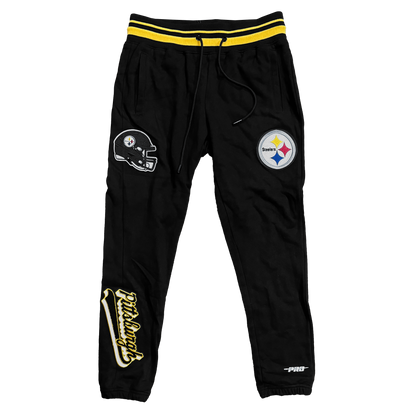 Pro Standard Premium Heavyweight Steelers Black Joggers