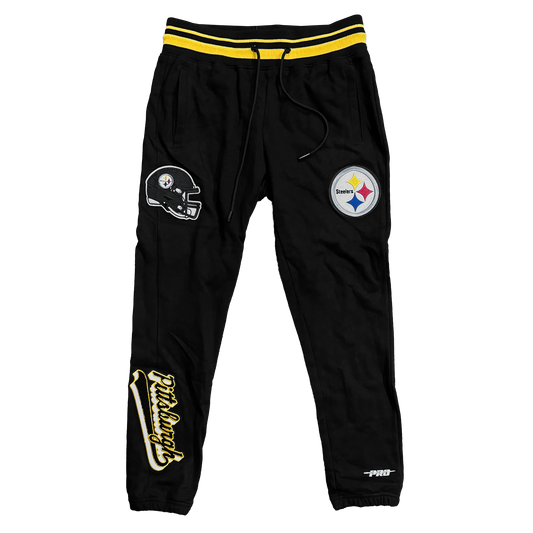 Pro Standard Premium Heavyweight Steelers Black Joggers