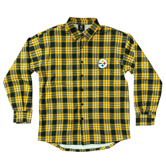 Custom Pittsburgh Steelers Fleece Flannel Top