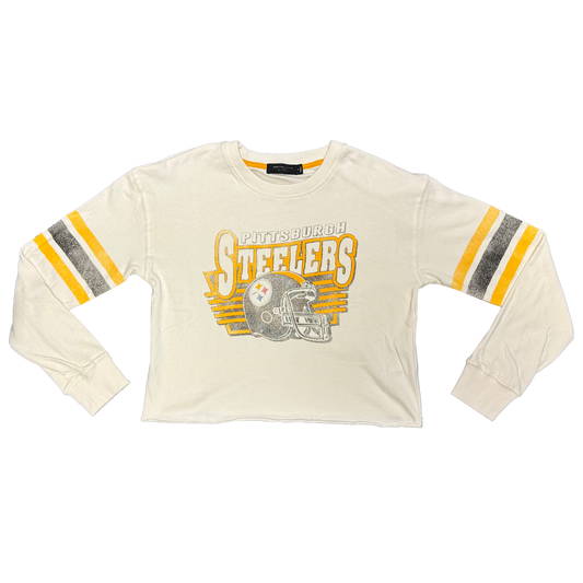 Women's Retro Steelers Longsleeve Crop