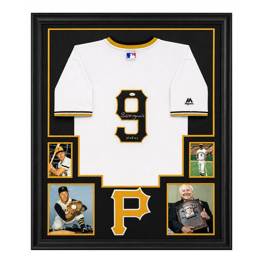 Pittsburgh Pirates Bill Mazeroski #9 Autographed Framed Jersey Display