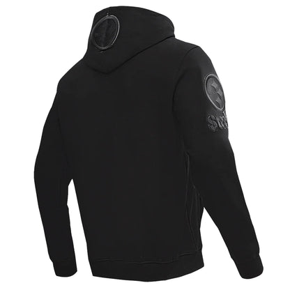 Pittsburgh Steelers Pro Standard Men's Blackout Pullover Hoodie