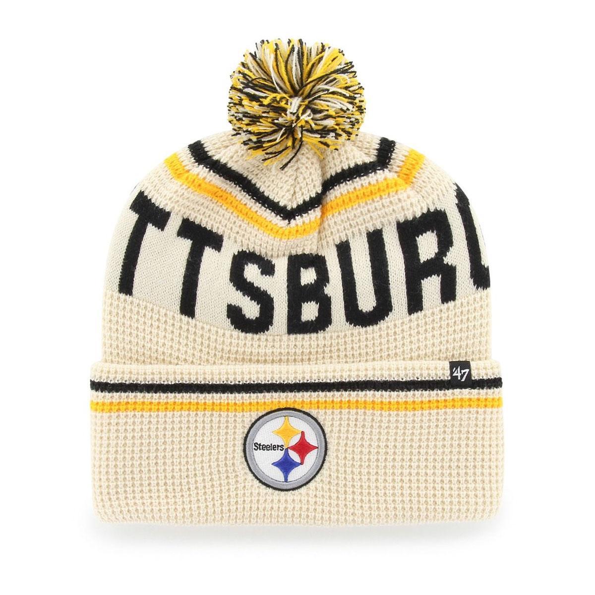 Pittsburgh Steelers '47 Brand Cuff Quarter Knit Hat