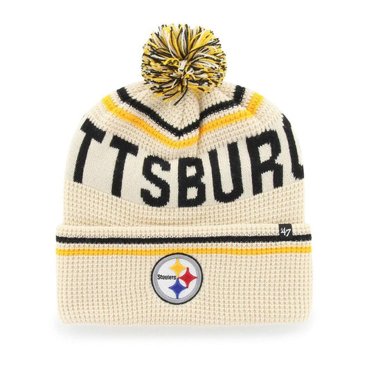 Pittsburgh Steelers '47 Brand Cuff Quarter Knit Hat