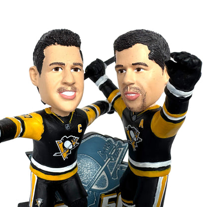 Sidney Crosby & Evgeni Malkin Pittsburgh Penguins 1,600 Points & 500 Goals Dual Bobblehead