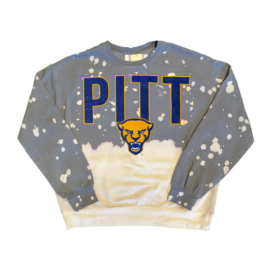 Pittsburgh Panthers Gameday Couture Bleached Women's Sweatshirt