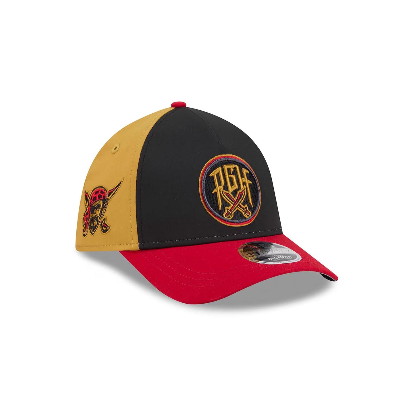 Pittsburgh Pirates PGH Badge City Connect 39THIRTY M-Crown Stretch Fit