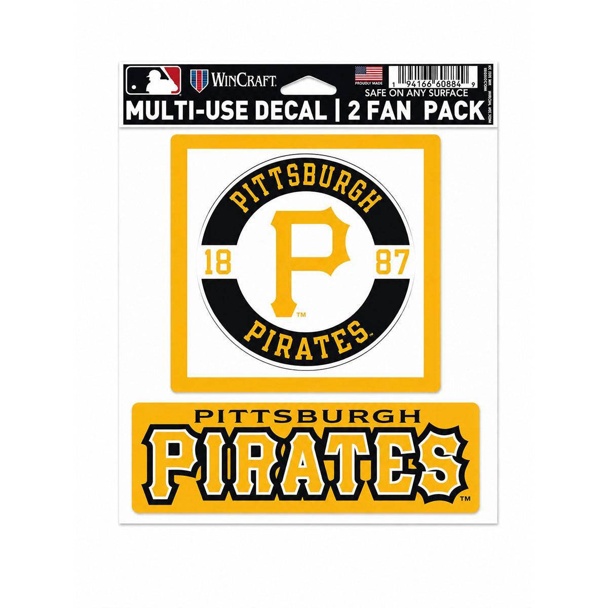 Pittsburgh Pirates Multi-Use Decal 2-Pack