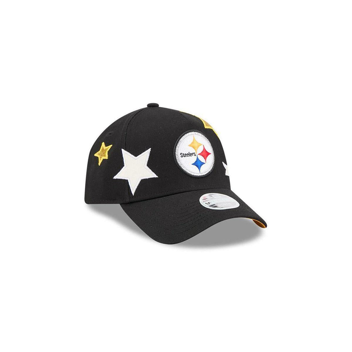 Pittsburgh Steelers New Era Girls Stardom A-Frame 9FORTY Adjustable Hat