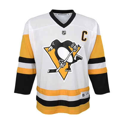 Sydney Crosby #87 Pittsburgh Penguins Youth White Replica Away Hockey Jersey