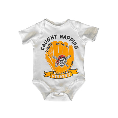 Pittsburgh Pirates Caught Napping 3-Piece Infant Creeper Set