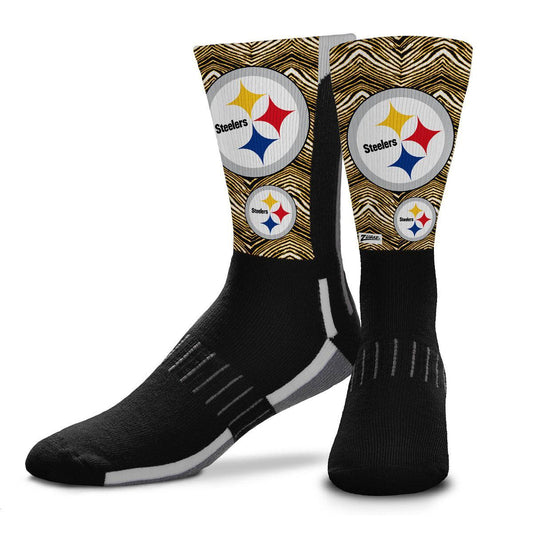 Pittsburgh Steelers Zubaz Phenom Curve Zoom Socks