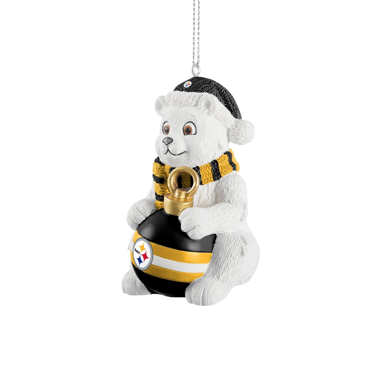 Pittsburgh Steelers Polar Bear Ornament
