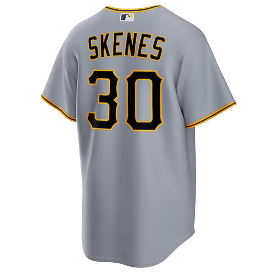 Paul Skenes #30 Pittsburgh Pirates Nike Gray Road Replica Jersey