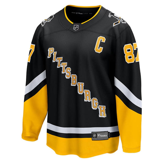 Sidney Crosby #87 Pittsburgh Penguins Mens Black Alternate Hockey Jersey