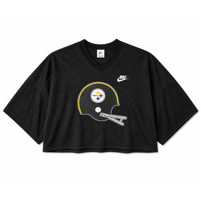 Pittsburgh Steelers Women's Retro Helmet Jersey Top