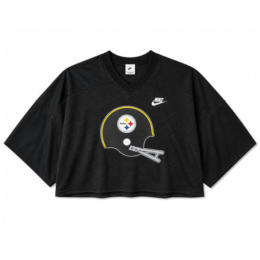 Pittsburgh Steelers Women's Retro Helmet Jersey Top