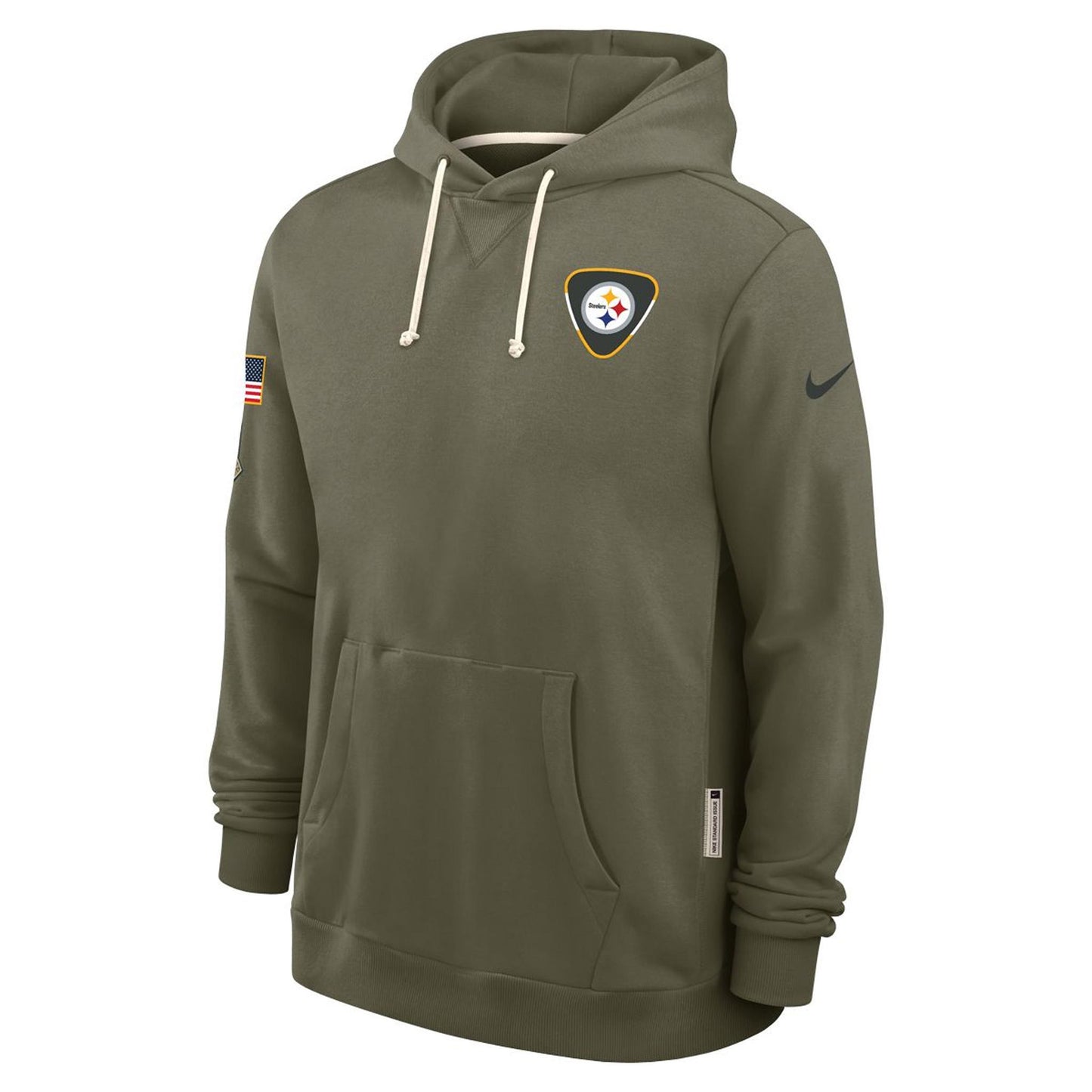 Pittsburgh Steelers Salute To Service Green Pullover Fleece Hoodie