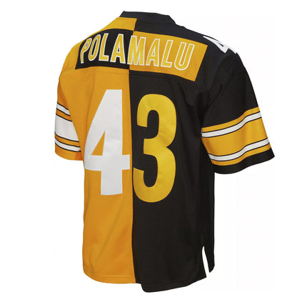 Mitchell & Ness Pittsburgh Steelers Troy Polamalu #43 2005 Split Throwback Jersey