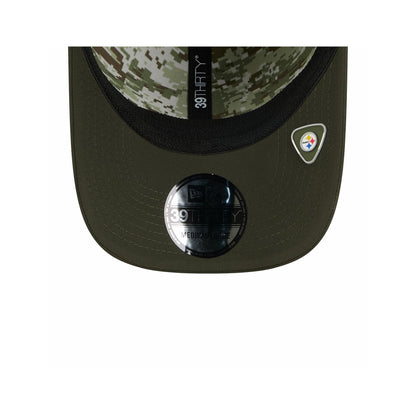 Pittsburgh Steelers New Era 39THIRTY Salute to Service Sideline Hat