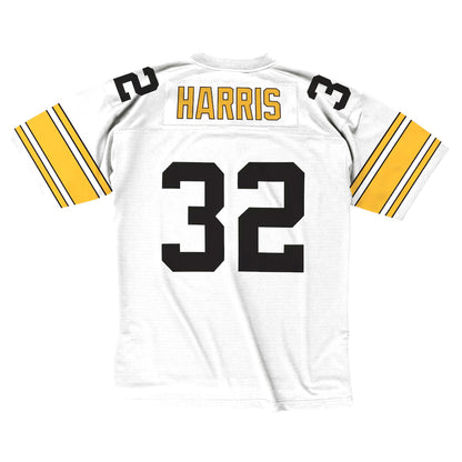 Franco Harris #32 Mitchell & Ness Throwbacks 1976 White NFL Legacy Jersey