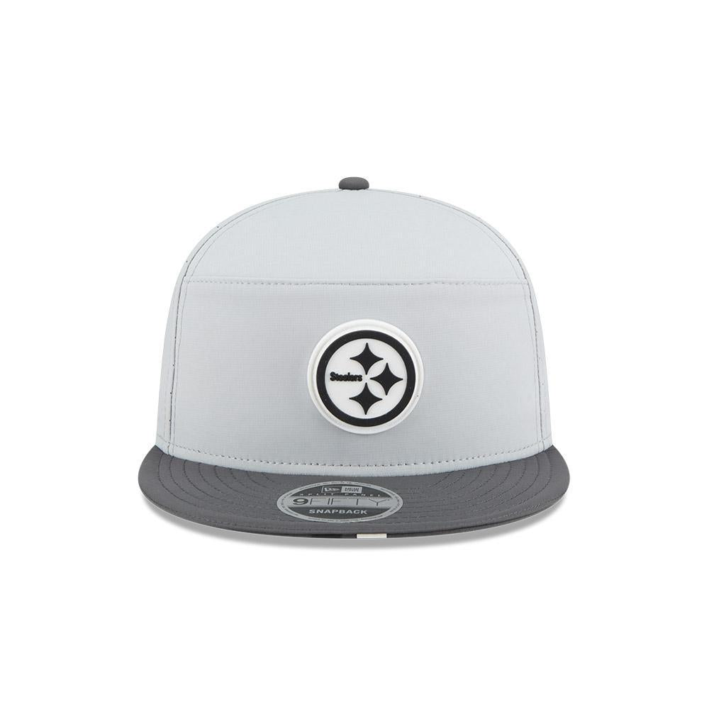 Pittsburgh Steelers Grey/Graphite 2025 NFL Training Camp Split Panel 9FIFTY Snapback Hat