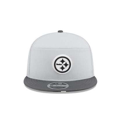 Pittsburgh Steelers Grey/Graphite 2025 NFL Training Camp Split Panel 9FIFTY Snapback Hat