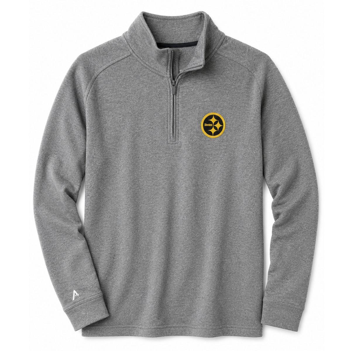 Pittsburgh Steelers Antigua Subtle Long Sleeve 1/4-Zip Pullover