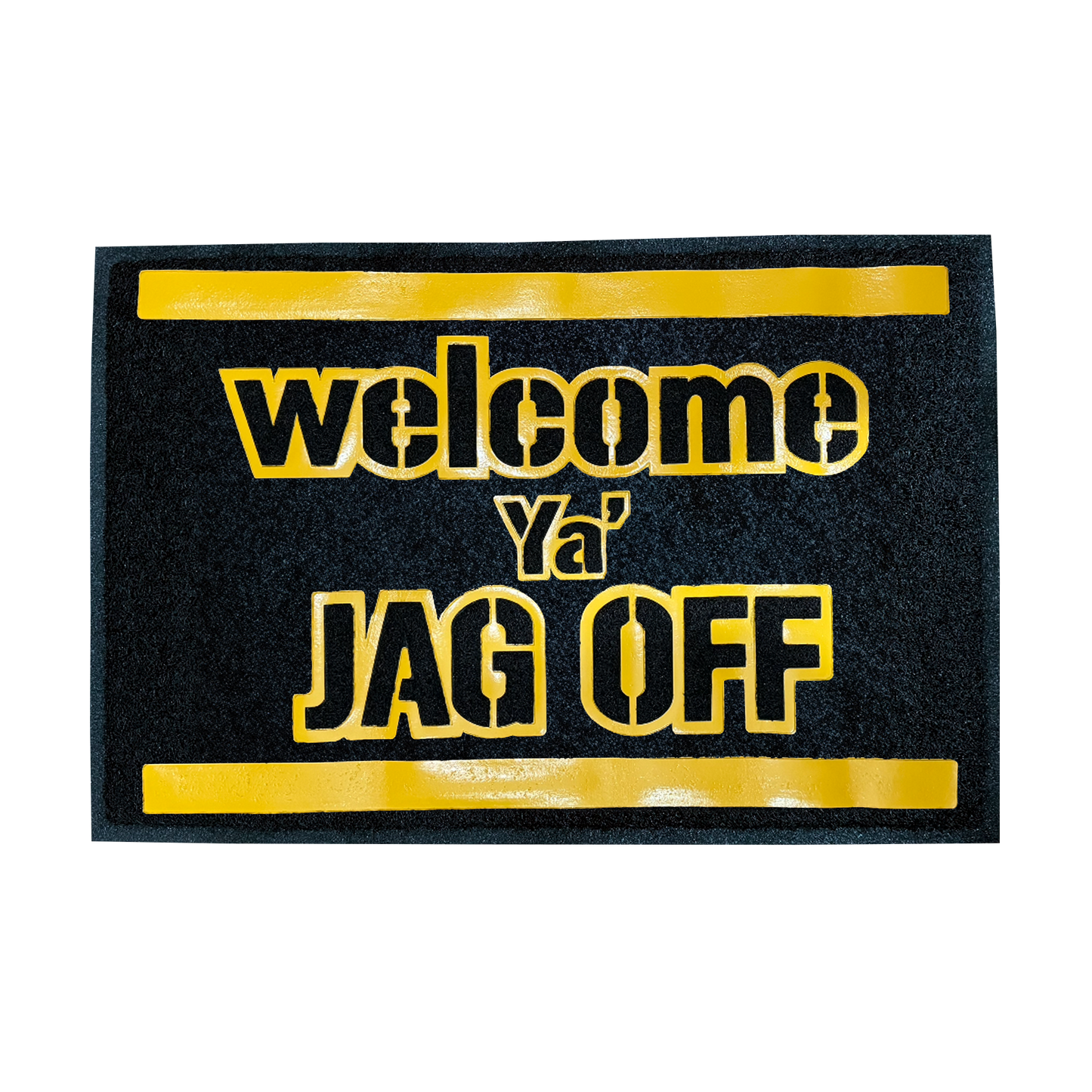 Welcome Ya' Jag Off Door Mat