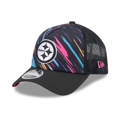 Pittsburgh Steelers New Era Black 2026 NFL Crucial Catch 9FORTY Apex Adjustable Hat