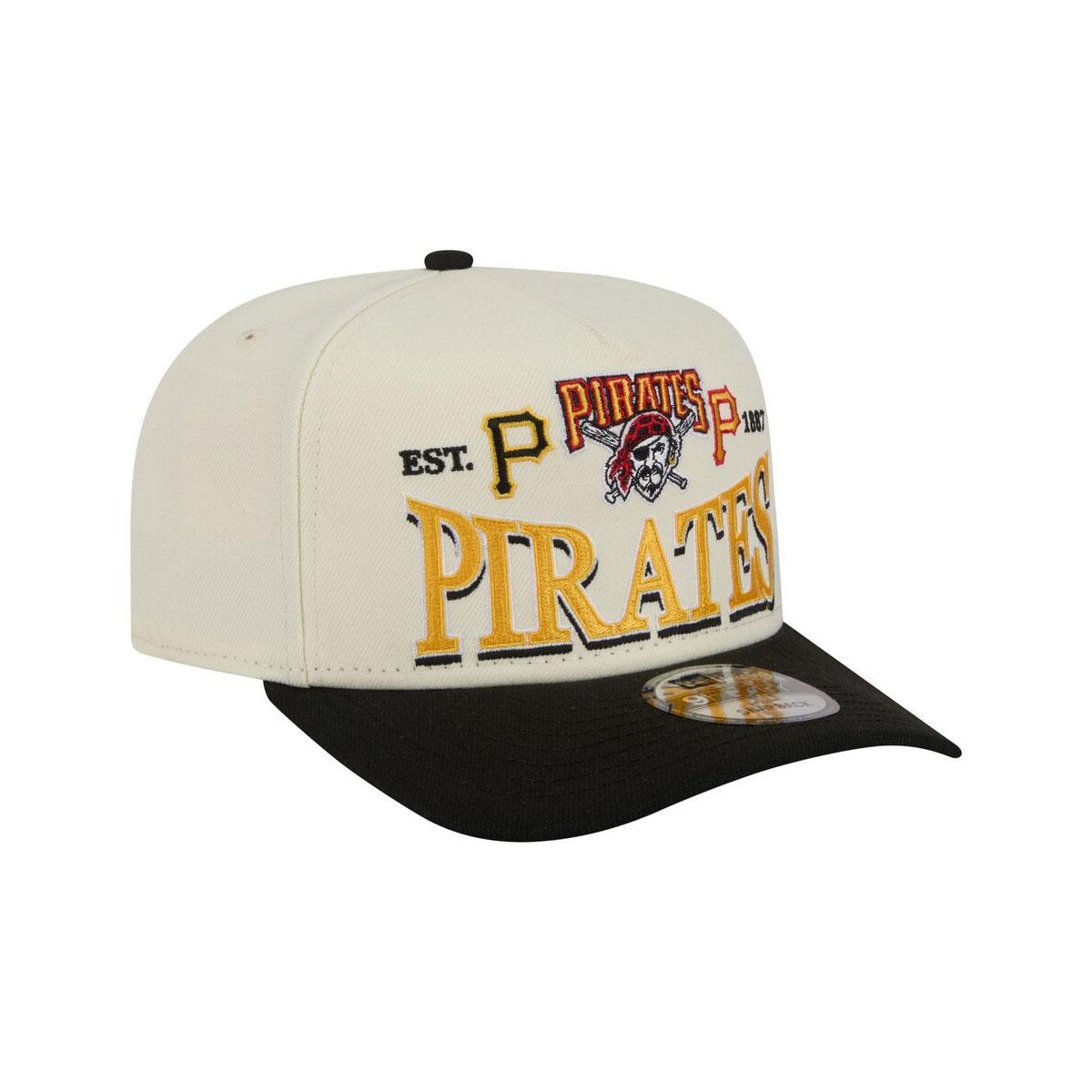 Pittsburgh Pirates New Era Cream Throwback Tri-Hit A-Frame 9FIFTY Adjustable Hat