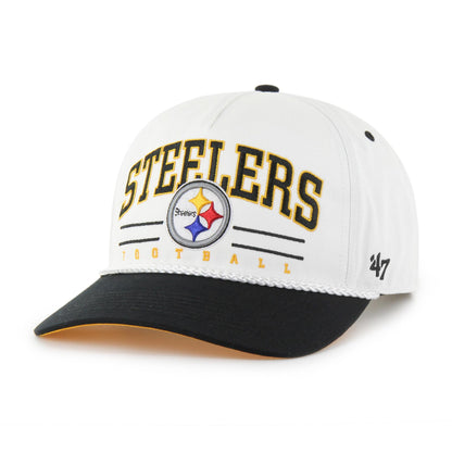 Pittsburgh Steelers Classic White '47 Hitch Adjustable Hat