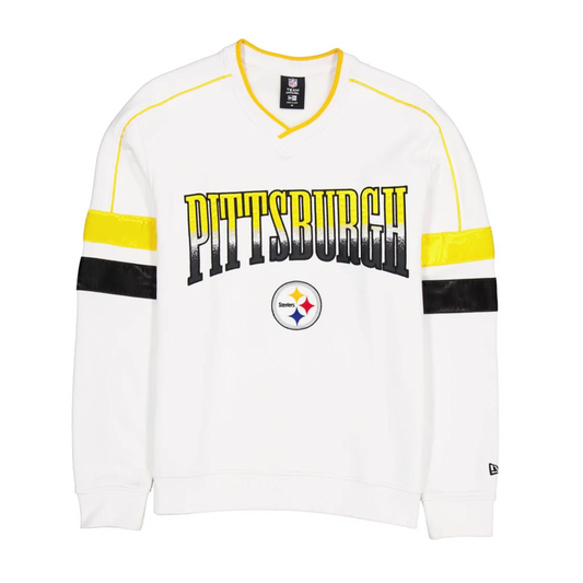 Pittsburgh Steelers Sport Classics White Crewneck