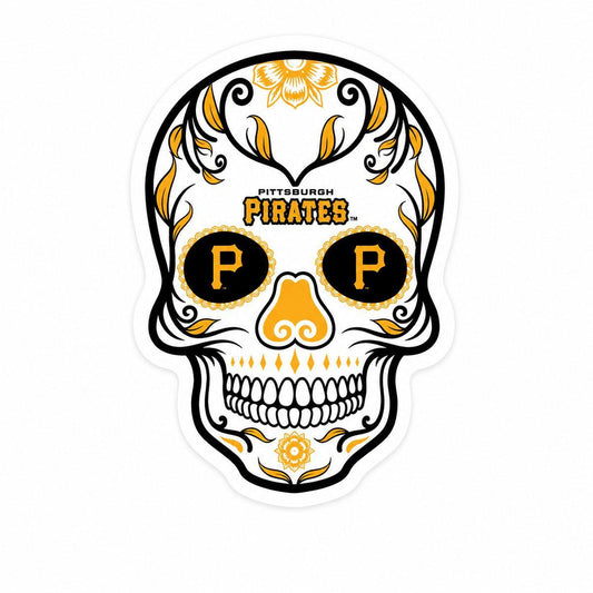 Pittsburgh Pirates Sugar Skull 3" Sticker