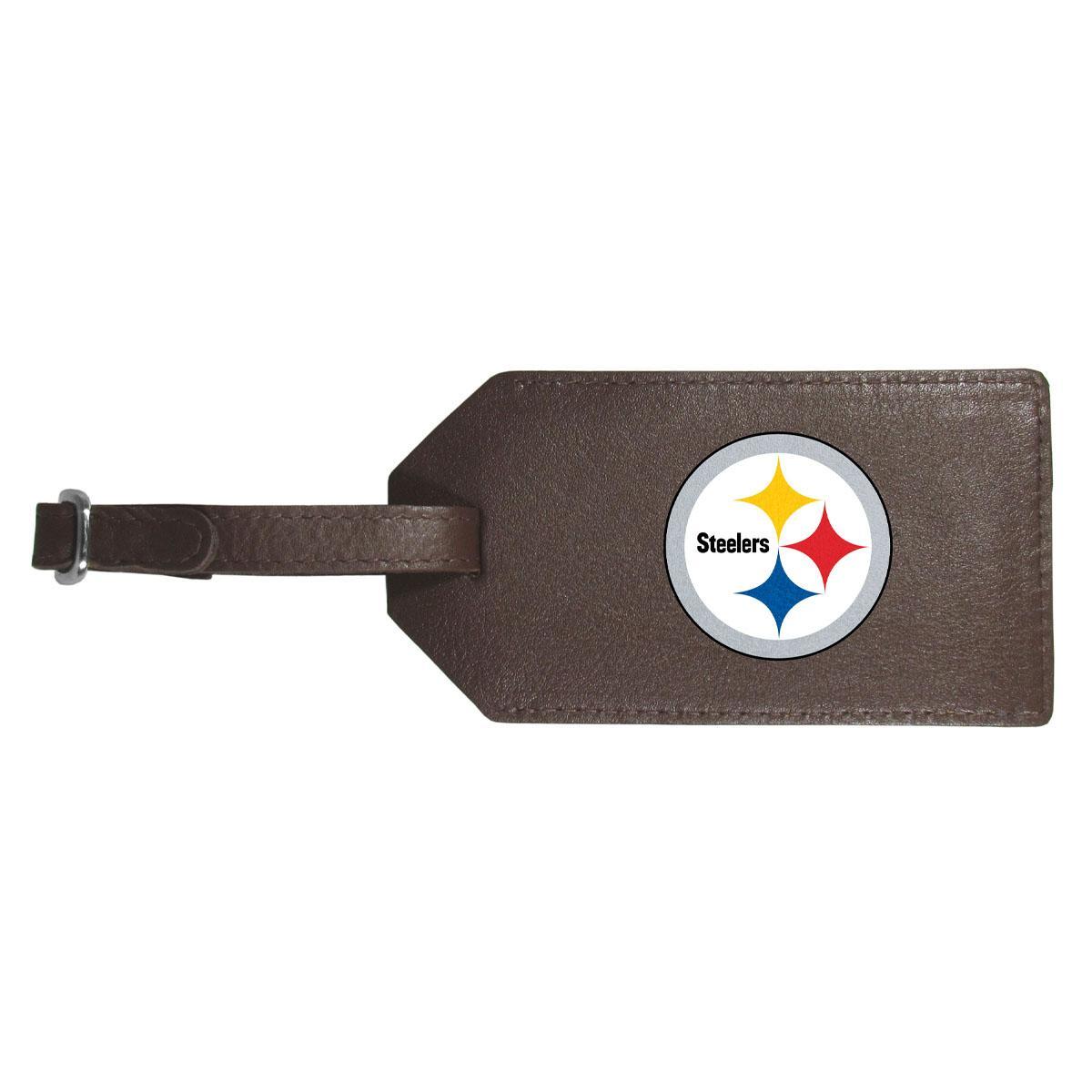 Pittsburgh Steelers Leather Luggage Strap