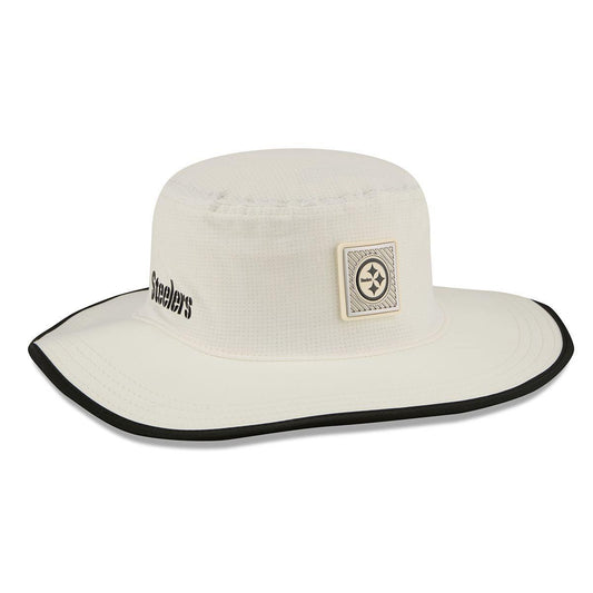 Pittsburgh Steelers 2026 NFL Training Camp Cream/Black Panama Bucket Hat