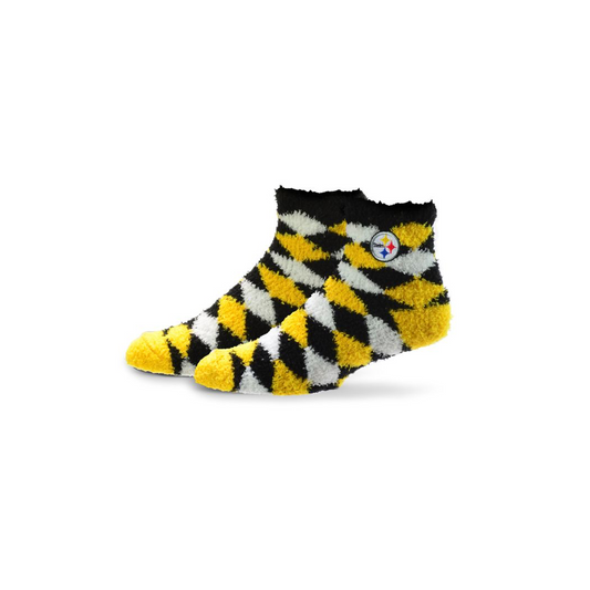 Pittsburgh Steelers Diamond Fuzzy Socks