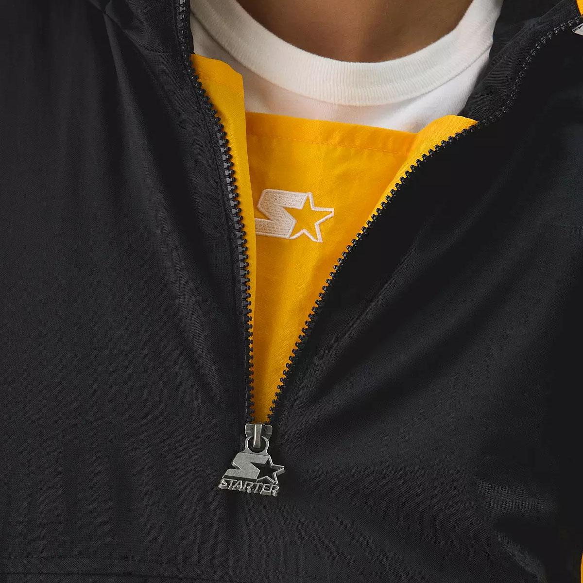 Pittsburgh Steelers Starter NFL Throwback Quarter Zip Windbreaker Jacket