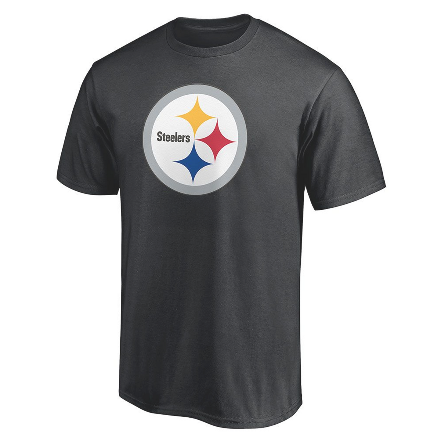 Pittsburgh Steelers Classic Charcoal Logo Tee