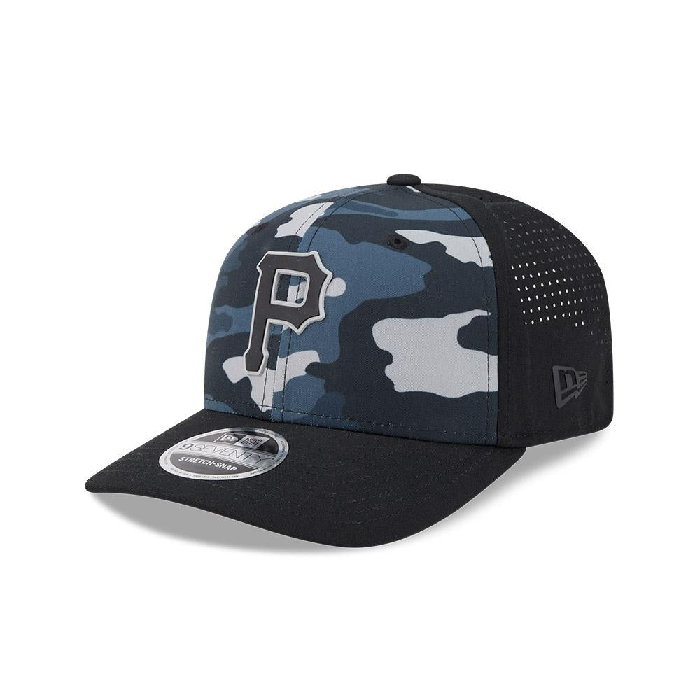 Pittsburgh Pirates New Era Black Tonal Camo 9SEVENTY Stretch-Snap Hat