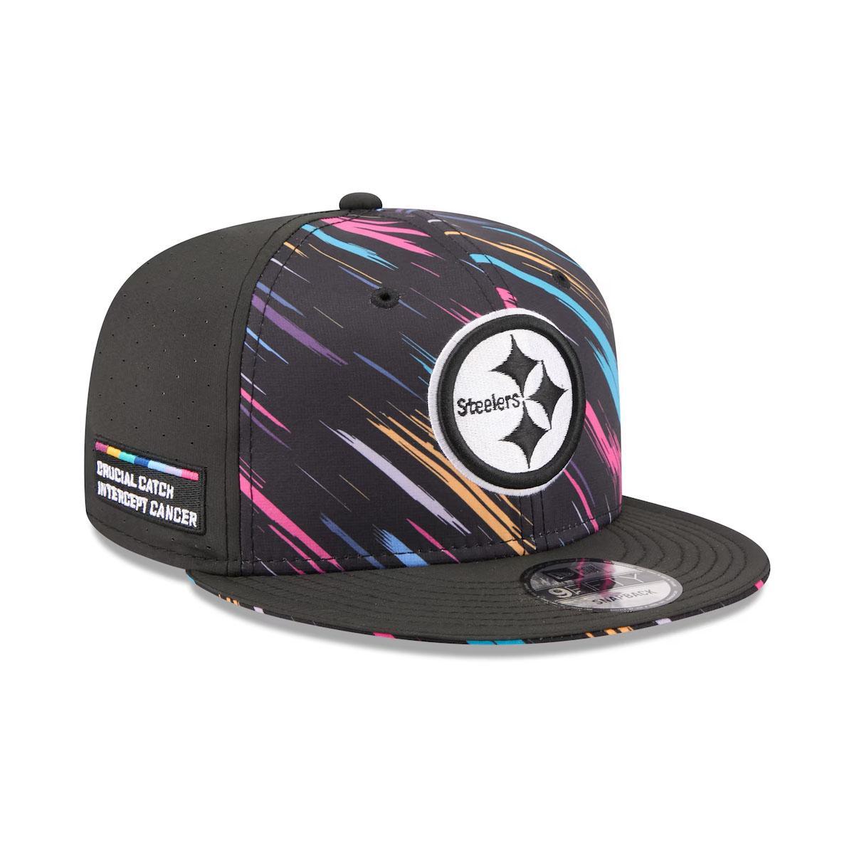 Pittsburgh Steelers New Era Black 2026 NFL Crucial Catch 9FIFTY Snapback Hat