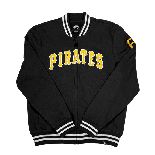 '47 Pittsburgh Pirates Black Wax Pack Pro Camden Full-Zip Track Jacket