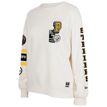 Pittsburgh Steelers New Era Women's Academic Crewneck Sweatshirt
