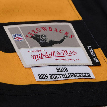 Ben Roethlisberger #7 Pittsburgh Steelers 2016 Gold/Black Throwback Legacy Jersey