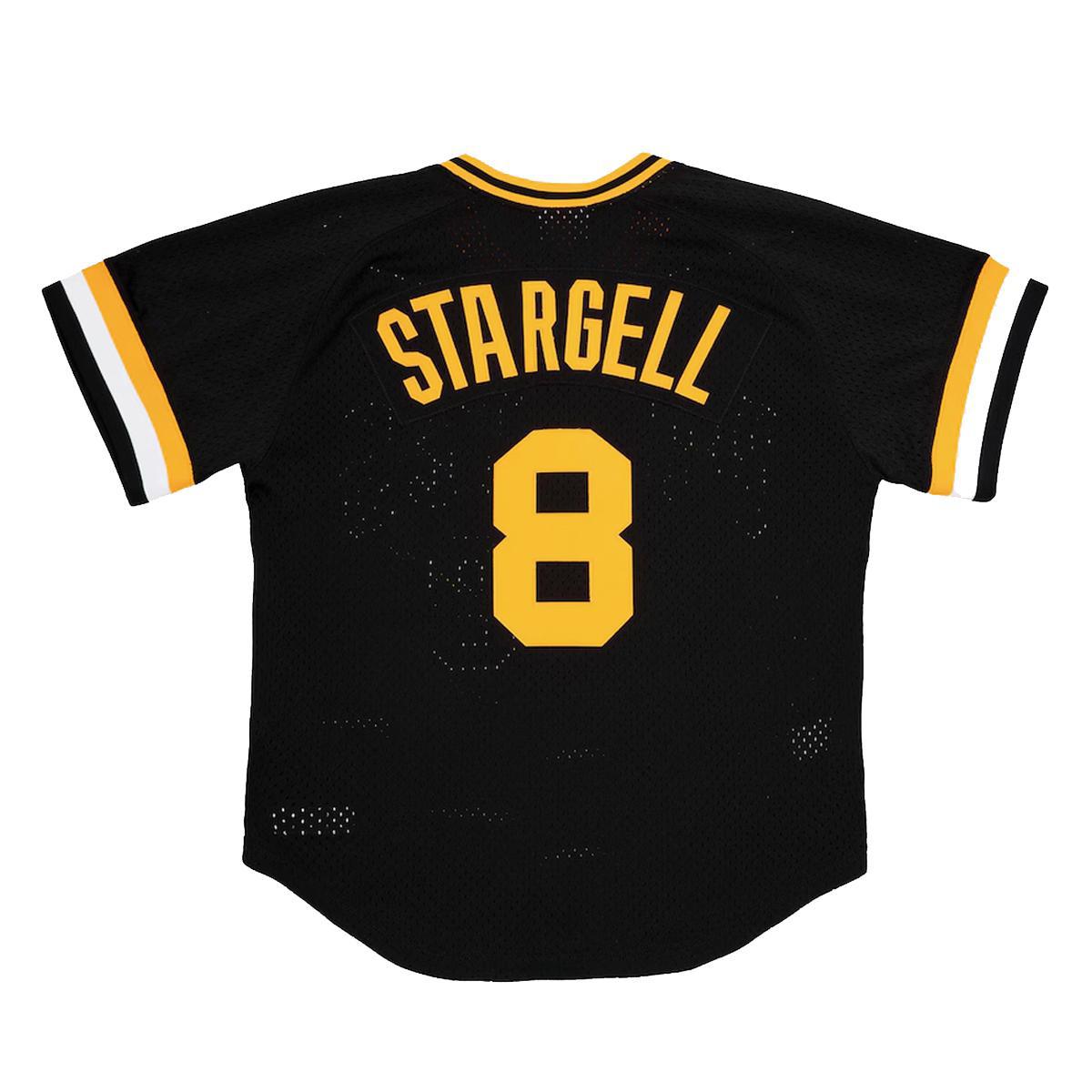 Men's Willie Stargell Black Pittsburgh Pirates Cooperstown Collection Authentic Pullover Jersey