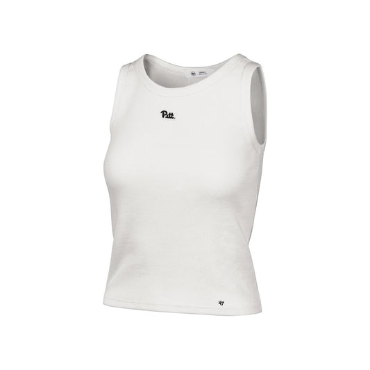 '47 Women's Pitt Panthers Sandstone Micro Baby Tank Top